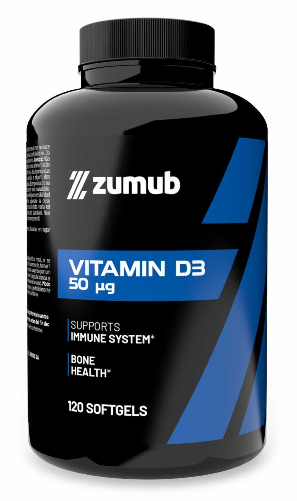 Zumub Vitamina D-3 120 cápsulas moles